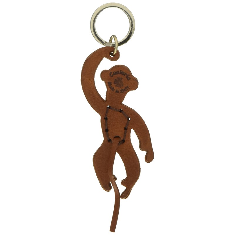 LA CUOIERIA(ラ・クオイエリア) キーホルダー ハンドメイド 本革 イタリア製 サル P307