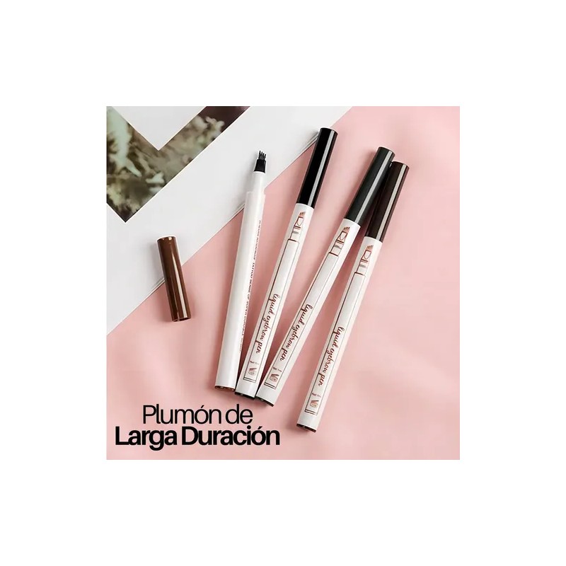 Lápiz Microblading Cejas Marrón P. Agua Universo en Linea Plumon