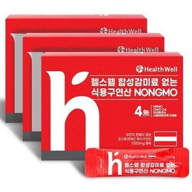 Healthwell edible citric acid without synthetic sweetener NONGMO sanitary stick packaging anhydrous citric acid 90 packets 542668 / 헬스웰 합성감미료 없는 식용구연산 NONGMO 위생스틱포장 무수구연산 90포 542668