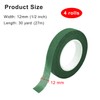 Pyrisuu 4 Rolls Floral Tapes Green, 1/2" inch Wide Flower