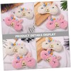 Outanaya 2Pcs Cartoon Animal Eye Masks Plush Eye Covers for