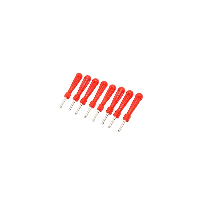 Partuto 8pcs Car Tyre Valve Stem Core Remover Wrench Tire