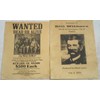 Set of 12 Reproduction Old West Wanted Reward Posters by