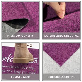 JJUUYOU Large Welcome Mats Outdoor Front Door Mat Funny Welcome-ish Doormats Inside Outside Door mats Entryway Mats 18"x47" for Laundry High Traffic Area, Low-Profile Resist Dirt Entrance Door mat