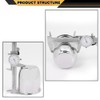 CNNELL 4pcs Push Through Chrome Wheel Center Caps Fit 3.18"