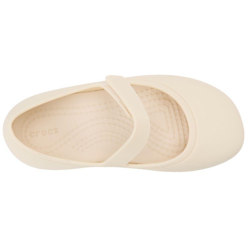 Crocs Unisex Children's Brooklyn Mary Jane Flat T, Stucco