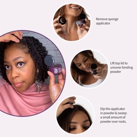 Root Touch Up Powder by Style Edit | Root Cover Up Hair Color for Gray Hair Coverage | Root Concealer for Black Hair | Mineral Infused Binding Hairline Powder | Free Brush Included – Mini Hair Brush