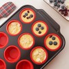 Silicone Muffin Pans for Baking with Metal Reinforced Frame, Nonstick