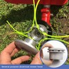 eMagTech Trimmer Head Replacement Silver Aluminum Universal Brushcutter Lawn Mower