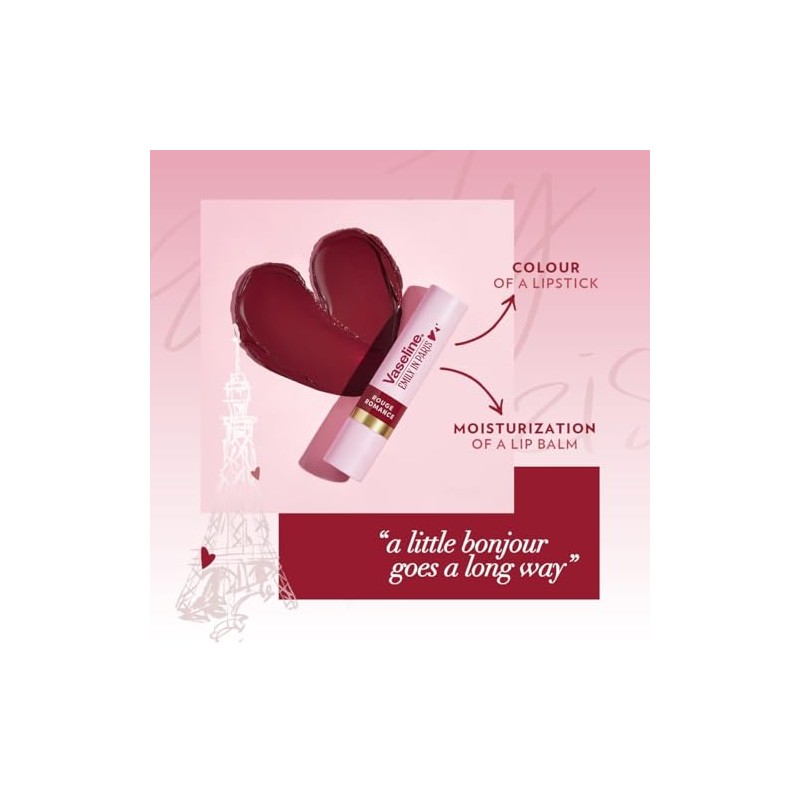Vaseline Emily in Paris Bálsamo Labial Color Rojo, 3.0g