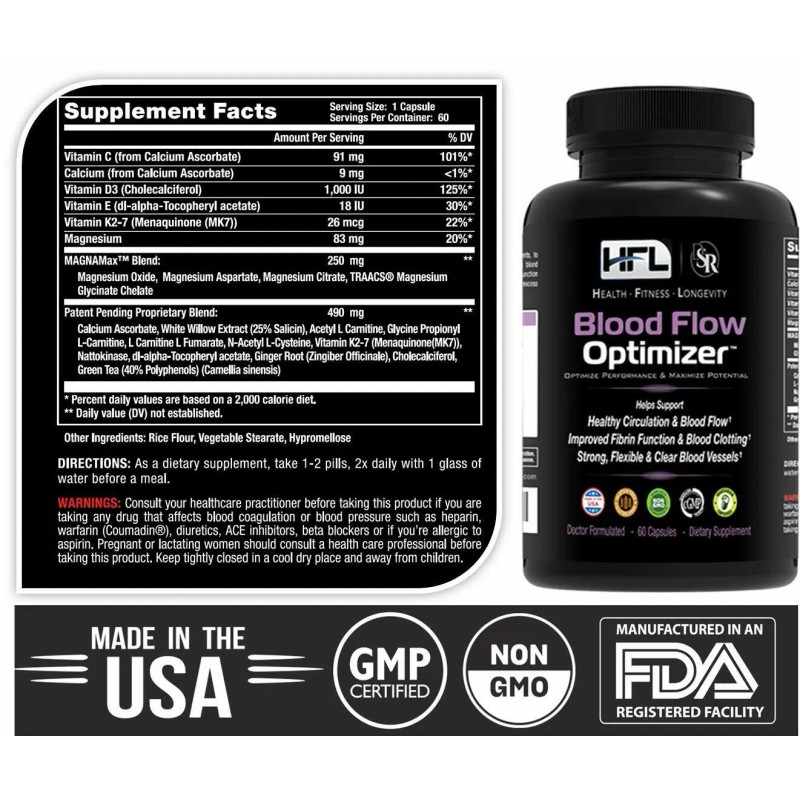 Dr Sam Robbins Blood Flow Optimizer™ Improve Blood Flow, Circulation,