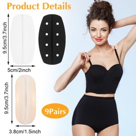 LLOUSSAK 9 Pairs Bra Strap Holders for Slipping, Silicone Bra Straps Cushions, Non-Slip Bra Strap Holders, Shoulder Protectors Pads for Bra Straps, Relieve Shoulder Discomfort