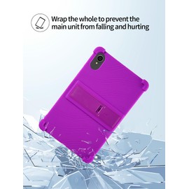 for Maxsignage EP103A/Apolosign EP103A Android 13 Tablet 10 inch Tablets 2024 New Model Case,Soft Silicone Adjustable Stand Cover Lightweight Kids Friendly,Purple.