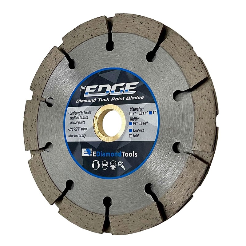 5" Diamond Sandwich Style-Tuck Point Blade for Mortar Joint Removal,