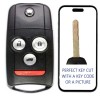 BK&GK KEY CUT + Remote Flip Key For 2007-2013 Acura