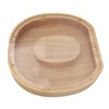 Letter Shaped Piggy Bank Wooden Transparent Panel Portable O Shaped