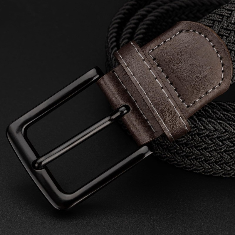 EsengNoyi Mesh Belt, Men's, Casual, Large Size, Stylish, Elastic Belt,