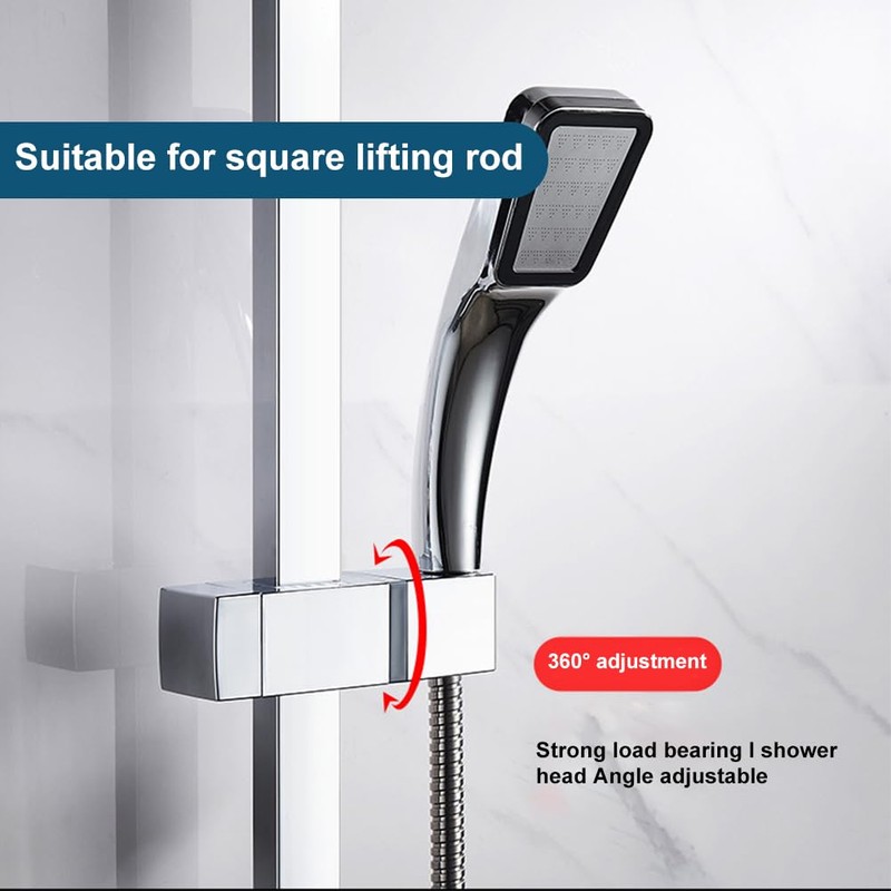 Handheld Showers Holder,Shower Head Holder Replacement with 4 Buckles Lift