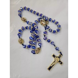 3PC x Crystal Lady of Guadalupe Red Green  Rosary Baptism Favor / Religious