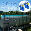 SIGANDG 2 Pieces Swimming Pool Hose Holder Accessories with Puncture,