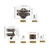 EAEDMY 36 Sets Retro Jewelry Box Hinges, Latches and Hooks