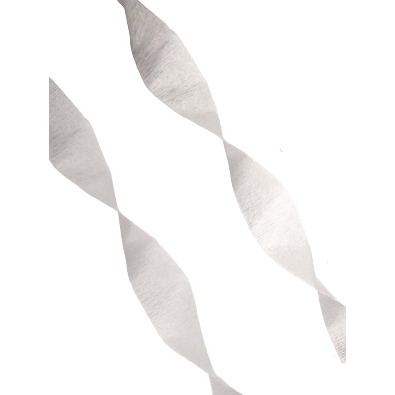 Maroon and White Crepe Paper Streamers, Made in USA
