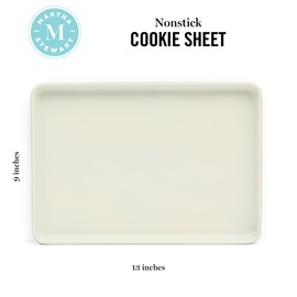 Martha Stewart Gallen 13 x 9 Inch Nonstick Carbon Steel Cookie Sheet - Teal