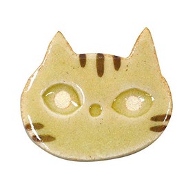 Mino Ware K14023 Smikkori Cat Chopsticks Rest Straw
