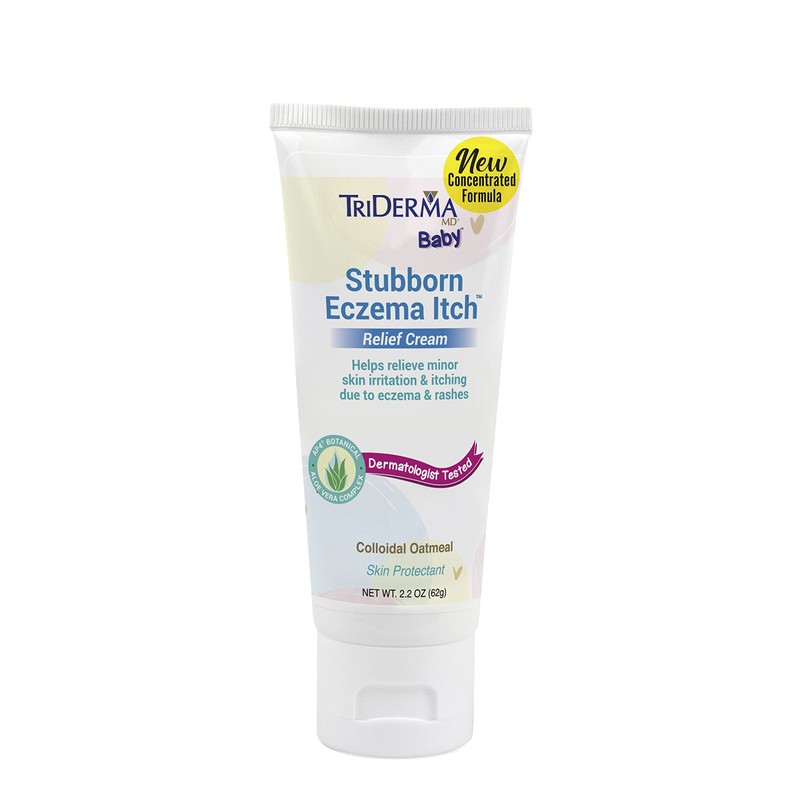 TriDerma Baby Stubborn Eczema Itch Relief Cream Soothing for Sensitive