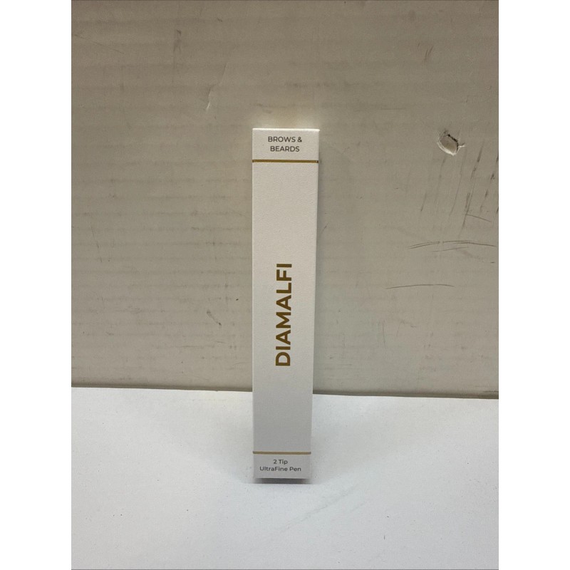 Pluma Diamalfi 2 puntas ultrafina cejas y barba marrón claro