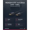 Clicktronic HDMI to HDMI 2.1 Ultra High Speed Cable, 0.5