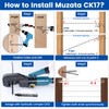 Muzata 30 Pack 1/8" Black Cable Railing Hardware Kit Swage