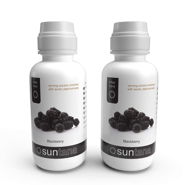 Suntana Spray Tan Blackberry Fragranced Sunless Spray Tanning Solution, After-Dark Tan, 14% DHA - 16oz