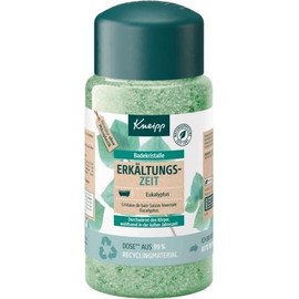 Kneipp Bath Crystals Cold Time – Bath Salt Storage Pack – with Natural Salt from Luisenhall & Natural Eucalyptus & Mint Essential Oils – Aromatic Effect – 600 g