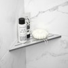 Bernkot Corner Shower Shelf 10", Brushed 304 Stainless Steel Slot