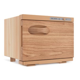 StateRiver Towel Warmer Cabinet, 8L Hot Spa Small Towel Warmer Heating Use for Facial Spa, Hair Beauty, Salon Equipment and Home - Wood