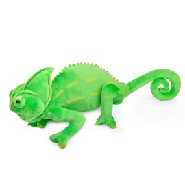 Stuffed Animal Chameleon Plush Toy - 15 inch Green Stuffed Toys Realistic Chameleon , Gifts for Kids