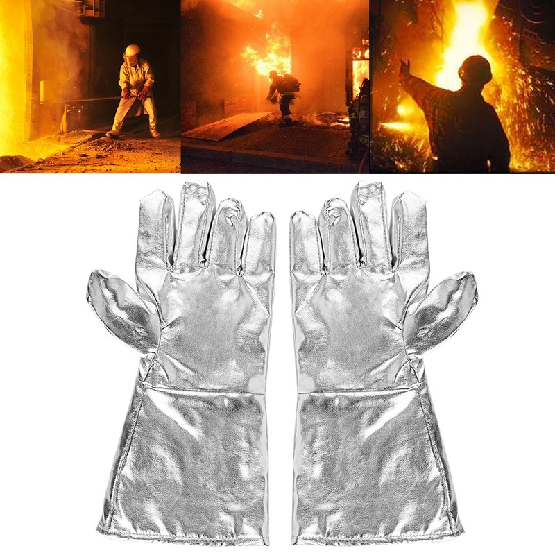 700℃ High Temperature Resistance five Finger Thick Gloves Radiation Resistant