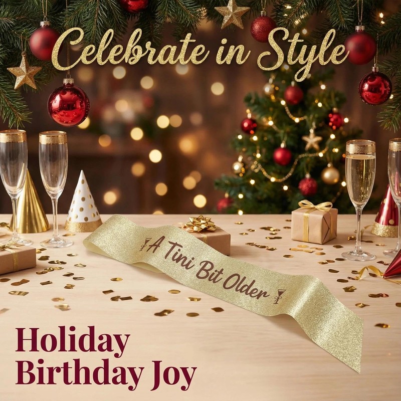 VEAGINS 1 Piece Birthday Sash For Women, A Tini Bit