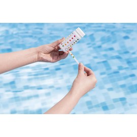 Bestway 3-in-1 Pool and Spa (Lay z Spa) Test Strips (50 strips) for Chlorine, PH and Alkalinity testing #58142
