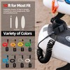Abahub Premium Coil SUP Leash, 10 ft Coiled Paddle Board