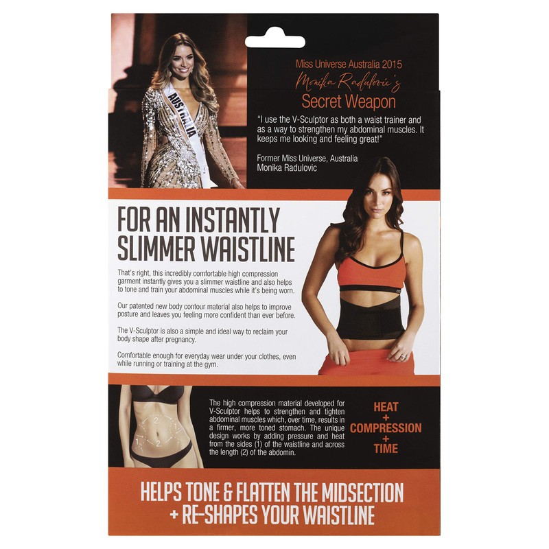 VSculptor Waist Trainer Slimming Belt, Endorsed by Monika Radulovic Miss