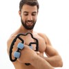 InnovaGoods Self-massager with wheels for adults, unisex, black, blue, 25