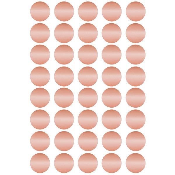 Royal Green Rose Gold Envelope Seals 19MM (2CM) Metallic Circle