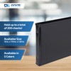 Premium 2UP Business Cheque Binder, Landscape Three-Ring Binder, (Black)