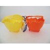 Trudeau Egg Poachers, Yellow and Orange, Set of 2, Round,
