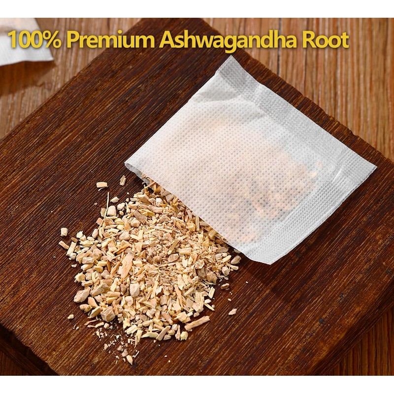 Premium 40 Ashwagandha Tea Bags, Made with 100% Wild Ashwagandha