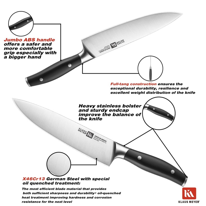 Klaus Meyer Arcelor 14 Piece Exclusive German Steel Non-Slip Handles