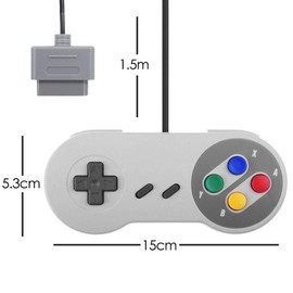 TRIXES 2x Retro Replacement Gaming Controllers, Game Controller, Gaming Accessories, Gamepad, Gaming, Gaming Console Accessories, Gamepads for Use with SNES
