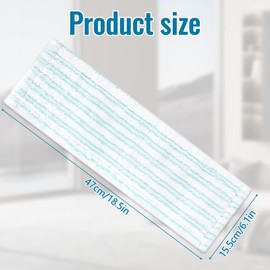 Pavlleen Pack of 3 Mop Covers, Replacement Mop Covers, Microfibre Mop Cover, for All Floor Types, Removes Stains Quickly, Efficient Microfibre Replacement Cover